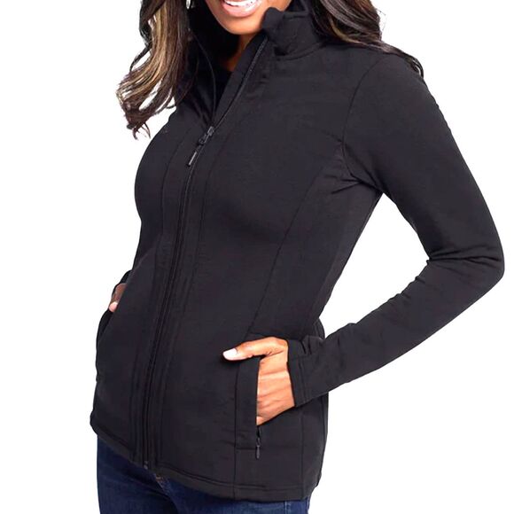 Woolx Sweaters - WoolX 100% Merino Wool Full Zip Sweater, Black, 2XL, NWT